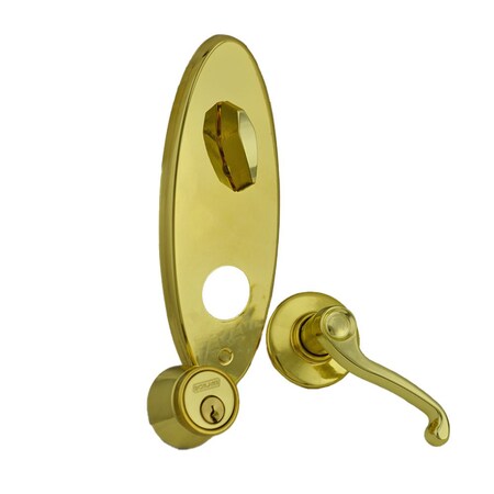 Schlage Commercial S210PFLA605RH Right HS200 Interconnected Entry Locking Flair Lever C Keyway 16-481 Latch 10-109 S210PFLA605RH